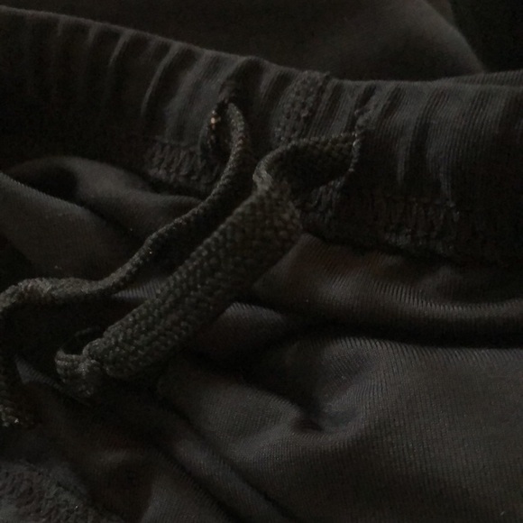 Women's Nike Dri Fit Running Pant Size L (12-14) Black Zip Back Pocket Outdoors - Picture 6 of 8